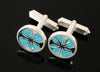 Fara round cufflinks