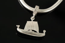 Load image into Gallery viewer, Viking Ship Charm