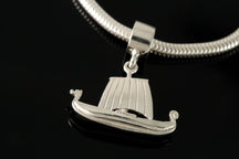 Load image into Gallery viewer, Viking Ship Charm
