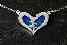 Load image into Gallery viewer, Heart of Shetland Double Pendant