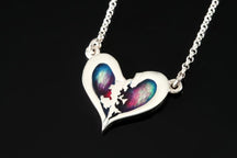 Load image into Gallery viewer, Heart of Shetland small double pendant