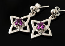 Load image into Gallery viewer, Celtic Amethyst Earrings