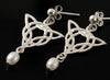 Celtic Pearl Earrings drop