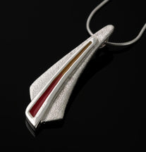 Load image into Gallery viewer, Celtic Fire Two Tone Pendant