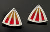 Celtic Fire Triangle Earrings