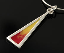 Load image into Gallery viewer, Celtic Fire Triangle Pendant