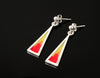Celtic Fire Triangle Earrings