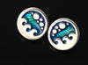 Seascape Round Bubble & Wave Earrings
