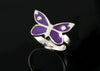 Enamelled Butterfly Ring