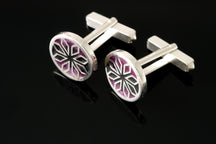 Load image into Gallery viewer, Fara round cufflinks