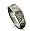 Scottish Thistle Diamond Ring in Platinum