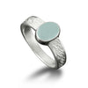 Uyea Celtic Aquamarine Ring in Silver