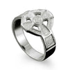 Silver Hildasay Celtic Cross Ring in Silver