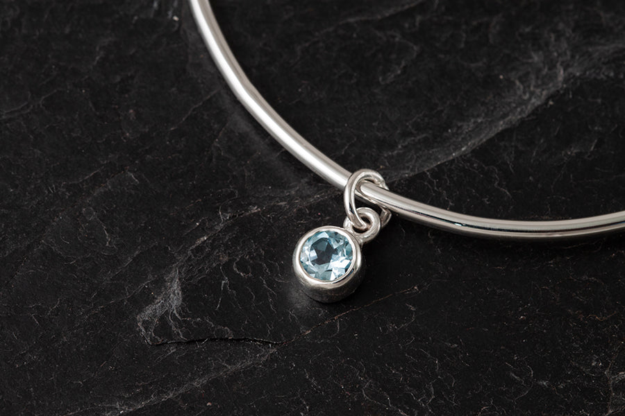 Stacking Bangle with Stone