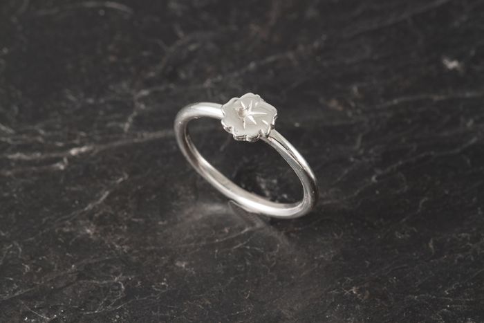 Wild Flower Stacking Rings - Single Flower Ring