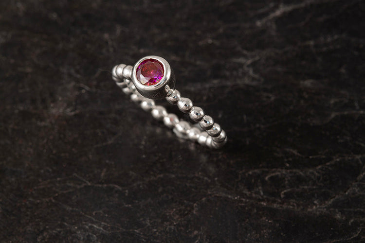 Gem Stone Rings - Gold, Platinum or palladium