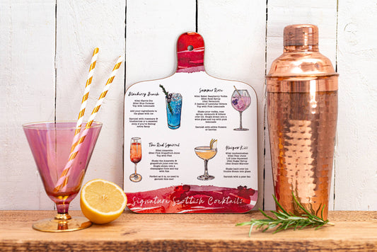 Sarah Leask Scottish Cocktail Mini Chopping Board