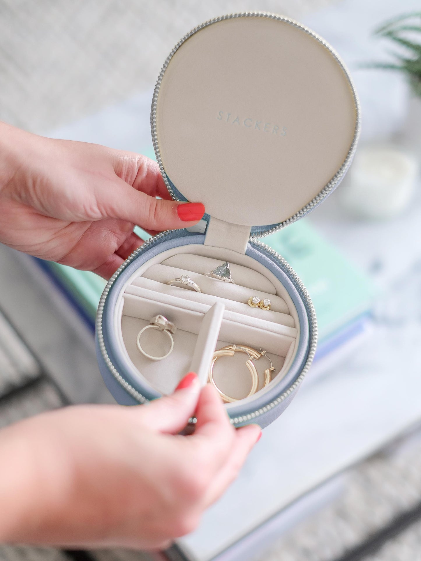Round Stackers Travel Jewellery Box