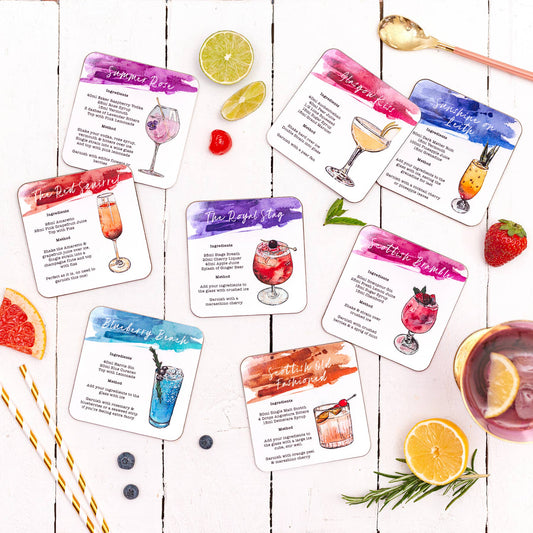 Sarah Leask Signature Cocktails Coaster Set (Mix & Match)