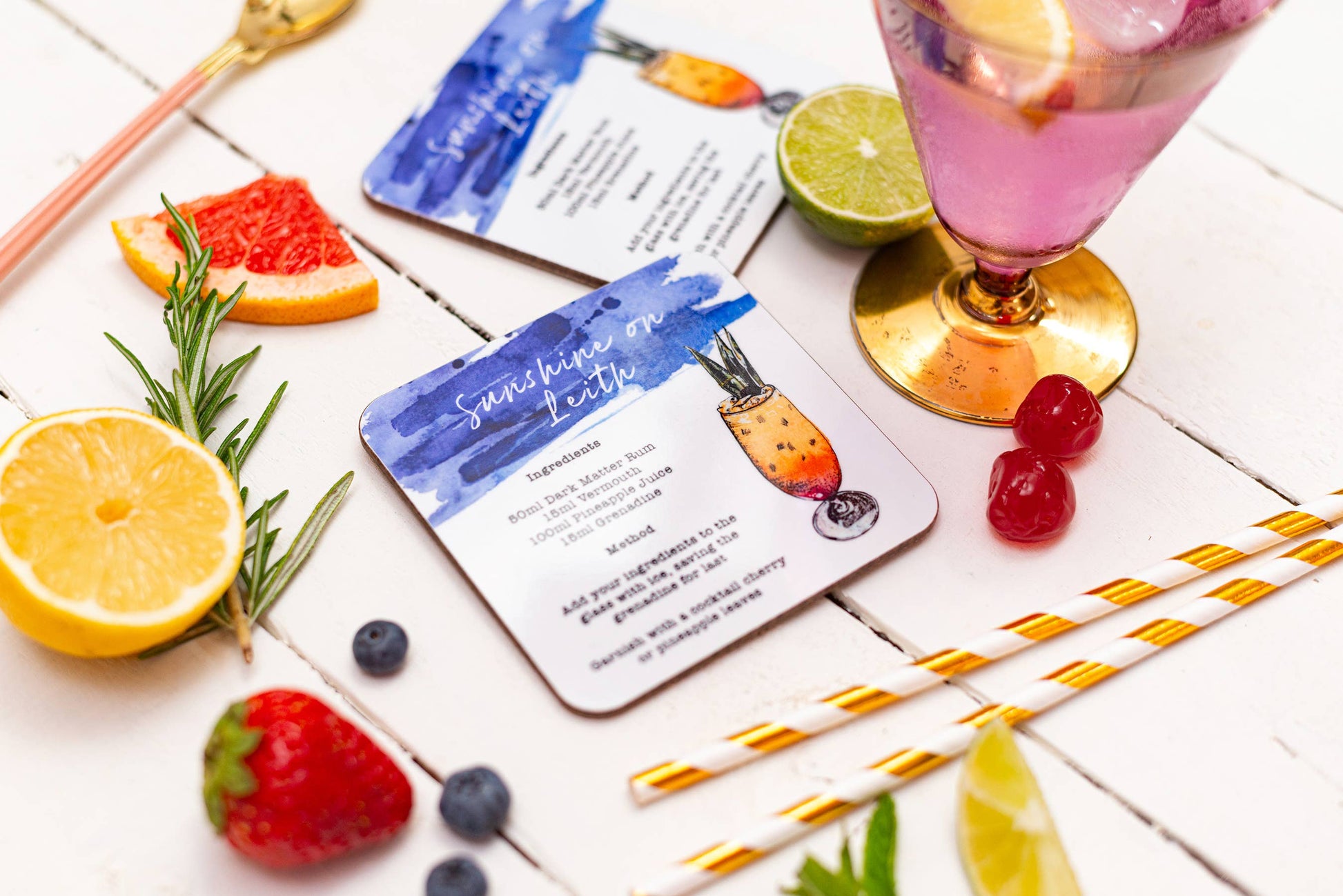 Sarah Leask Signature Cocktails Coaster Set (Mix & Match)