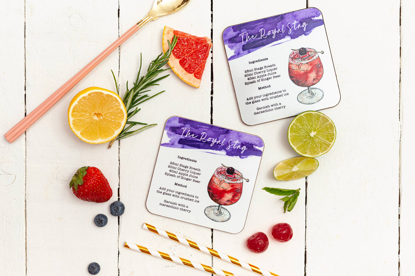 Sarah Leask Signature Cocktails Coaster Set (Mix & Match)