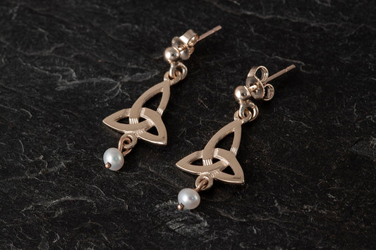 Celtic Pearl Earrings