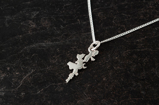 Shetland Map Small Pendant