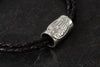 Leather Bracelet or Necklet with Viking Ship Barrel bead