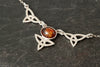 Celtic Amber Pendant