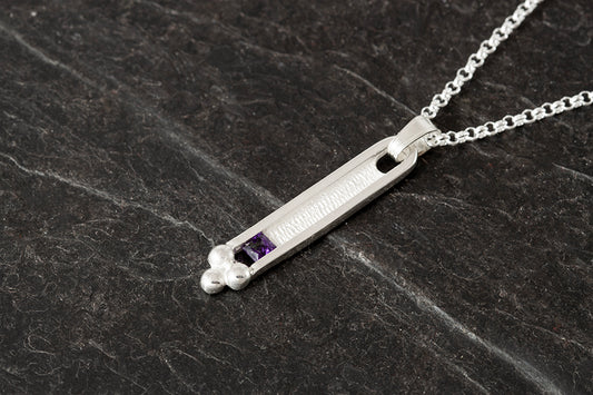 Glasgow Girls Pendant with Amethyst