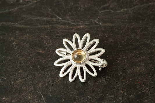 Daisy Brooch - April