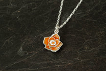 Load image into Gallery viewer, Enamelled Rose Pendant - June
