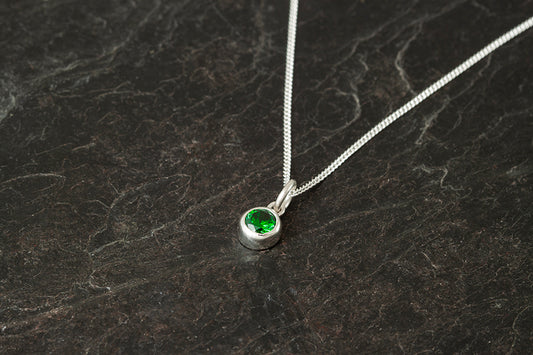 Silver Birthstone Pendant