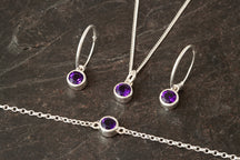 Load image into Gallery viewer, Silver Birthstone Bracelet
