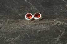 Load image into Gallery viewer, Silver Birthstone Earrings
