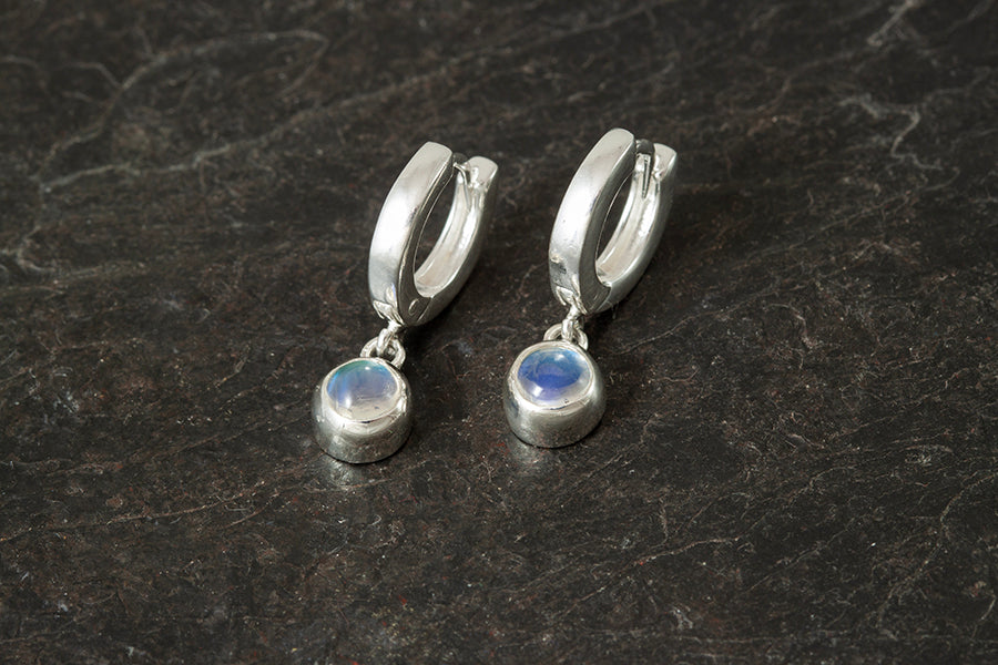 Silver Birthstone Earrings