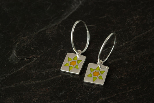 Small Daffodil Earrings - March