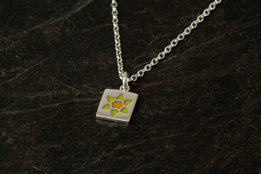 Small Daffodil Pendant - March