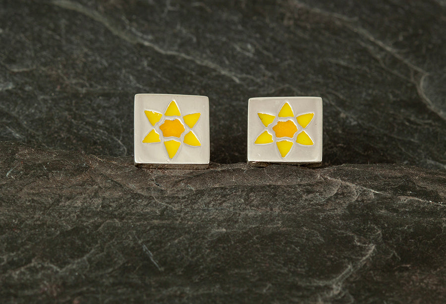Small Daffodil Earrings - March
