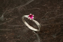 Load image into Gallery viewer, Silver Birthstone Ring
