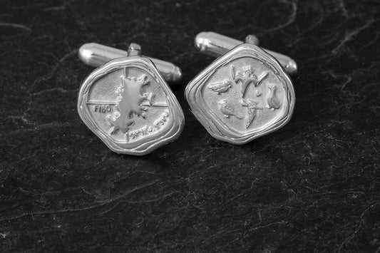 FIBO Fair Isle Bird Observatory Cufflinks