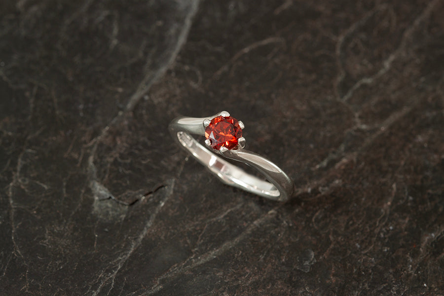 Silver Birthstone Ring