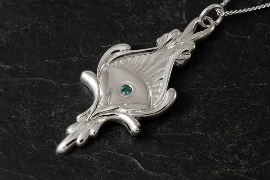 Emerald Amulet Pendant - May Birthstone