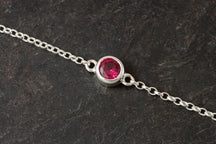 Load image into Gallery viewer, Silver Birthstone Bracelet
