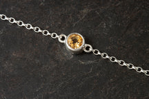 Load image into Gallery viewer, Silver Birthstone Bracelet
