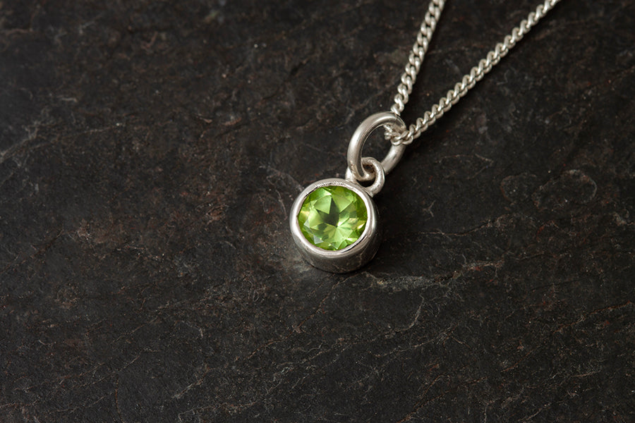 Silver Birthstone Pendant