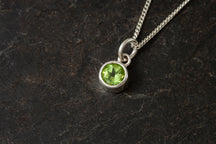 Load image into Gallery viewer, Silver Birthstone Pendant
