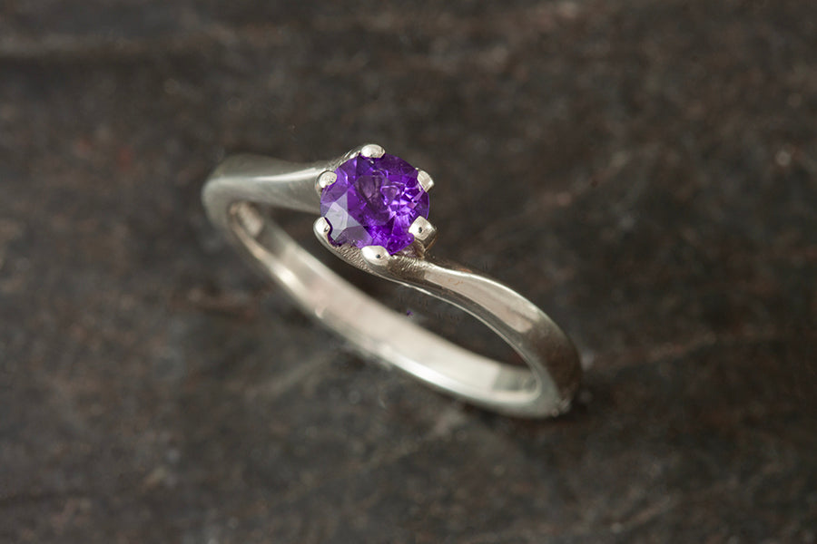 Silver Birthstone Ring
