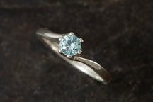Load image into Gallery viewer, Silver Birthstone Ring

