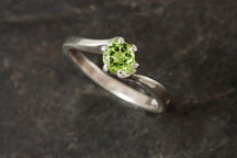 Load image into Gallery viewer, Silver Birthstone Ring
